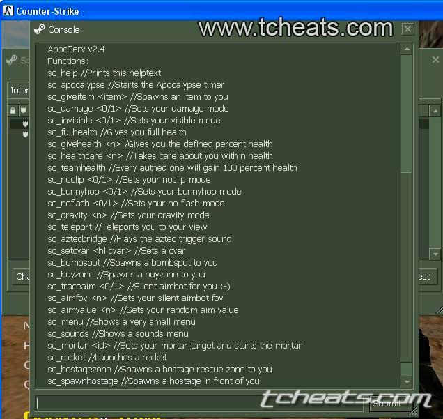 counter strike 1.6 cheat codes unlimited health